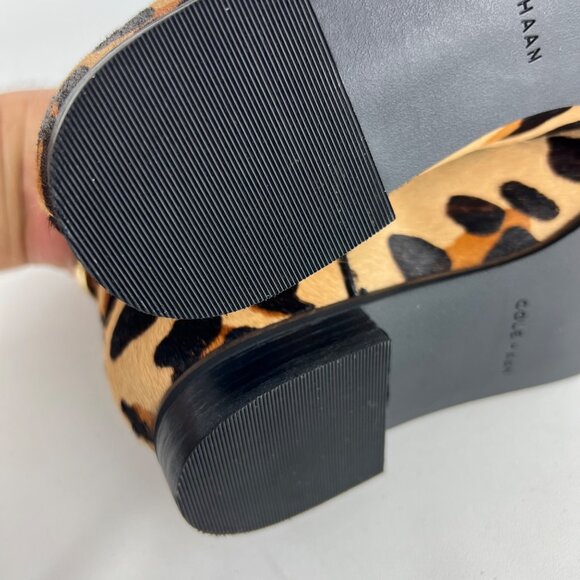 Cole Haan Womens Hara Jaguar Print Haircalf Chelsea Ankle Boots Low Heel size 7B - Picture 14 of 16